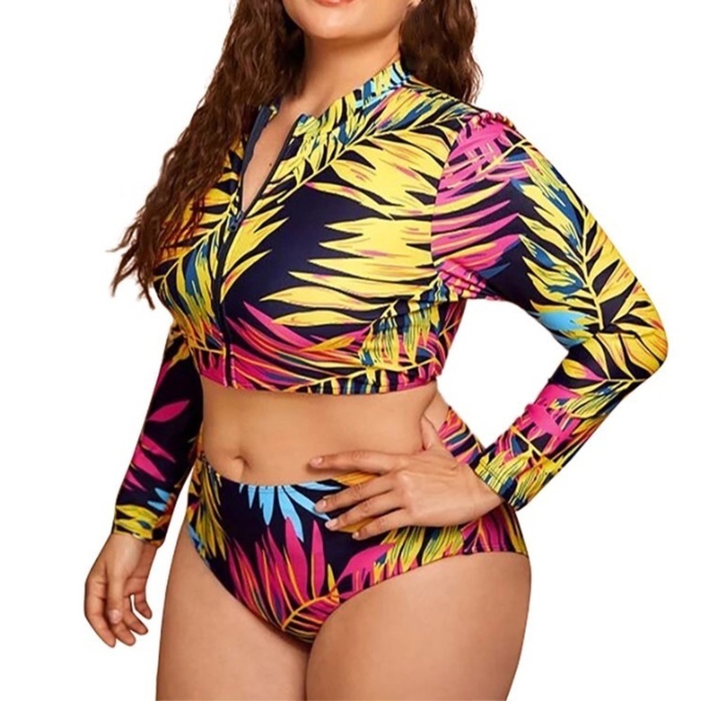 Swimwear Rash Guard 2 Piece Swimsuit dh
